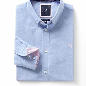 Crew Clothing Chambray Blue Slim Fit Oxford Shirt - XXL